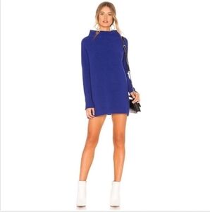 Free People Ottoman Slouchy Tunic Top/Dress in Indigo Blue, Gorgeous! $168